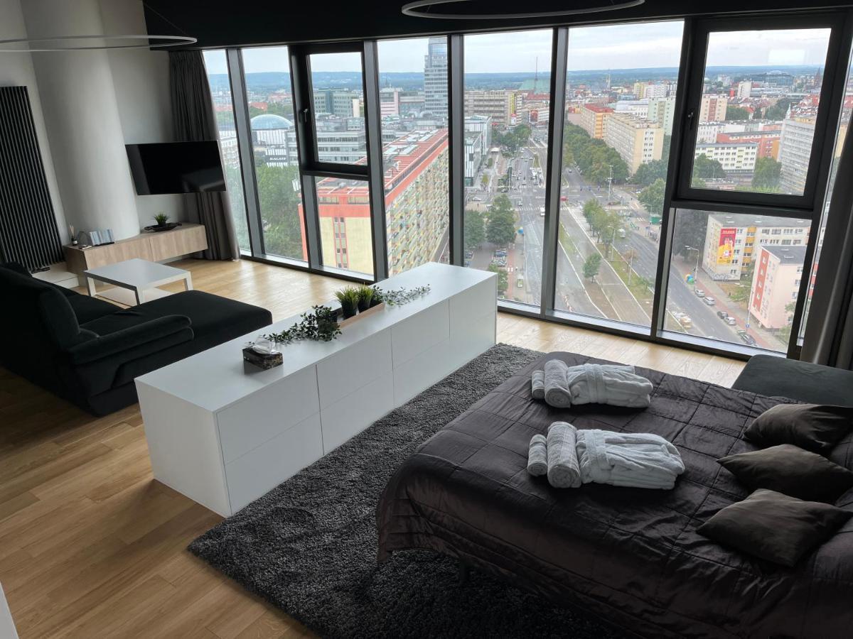 Hanza Tower - Luxurious Apartment 60M2 - 15Th Floor City View Szczecin Ngoại thất bức ảnh