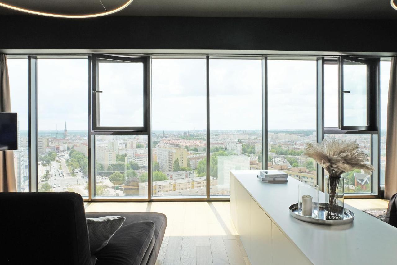 Hanza Tower - Luxurious Apartment 60M2 - 15Th Floor City View Szczecin Ngoại thất bức ảnh